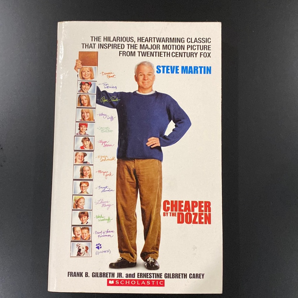 Cheaper by the Dozen - Paperback Novel